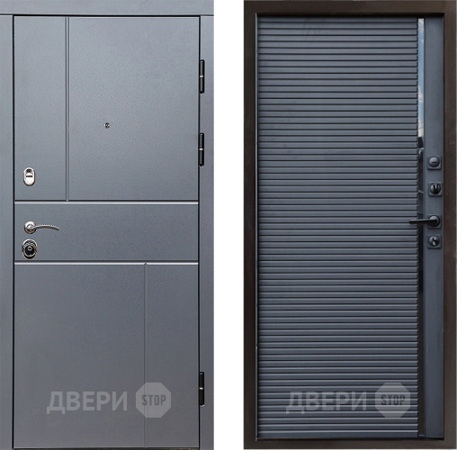 Входная металлическая Дверь Престиж Горизонт Грэй Porte Черный кварц в Волоколамске