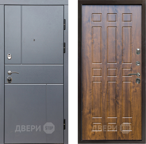 Входная металлическая Дверь Престиж Горизонт Грэй Спарта Дуб в Волоколамске