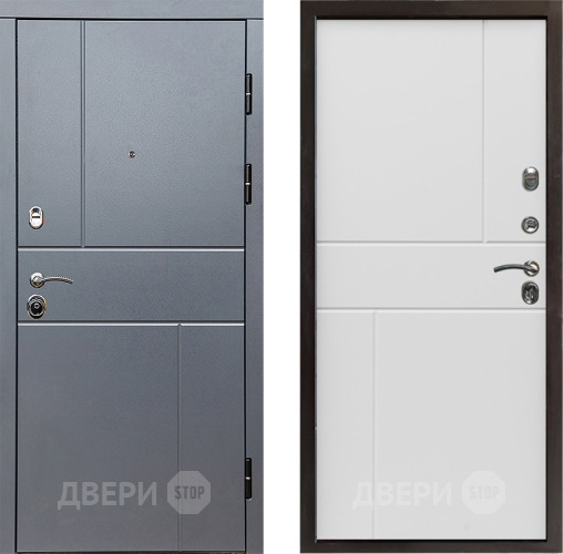 Входная металлическая Дверь Престиж Горизонт Грэй Горизонт Бетон белый в Волоколамске