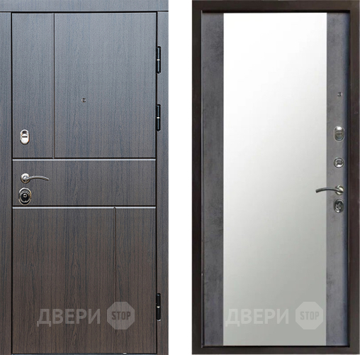 Дверь Престиж Горизонт Венге Зеркало Бетон темный в Волоколамске