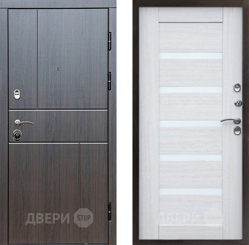 Входная металлическая Дверь Престиж Горизонт Венге Царга Лиственница белая в Волоколамске