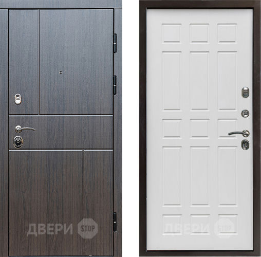Входная металлическая Дверь Престиж Горизонт Венге Спарта Белое дерево в Волоколамске