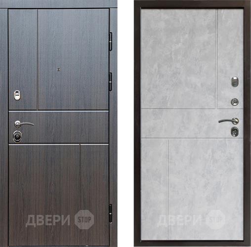 Входная металлическая Дверь Престиж Горизонт Венге Горизонт Бетон светлый в Волоколамске