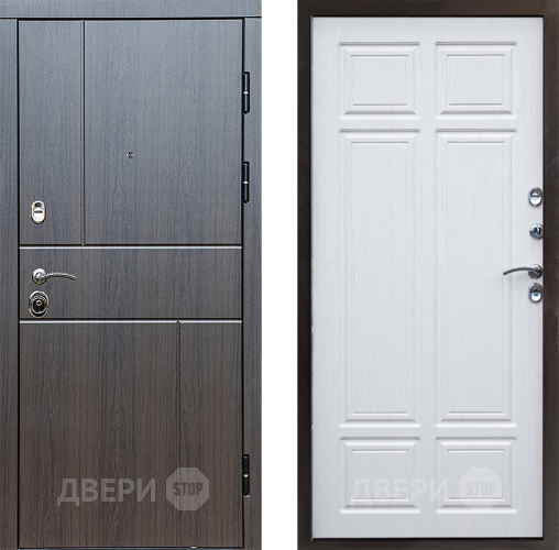 Входная металлическая Дверь Престиж Горизонт Венге Премиум Лиственница белая в Волоколамске