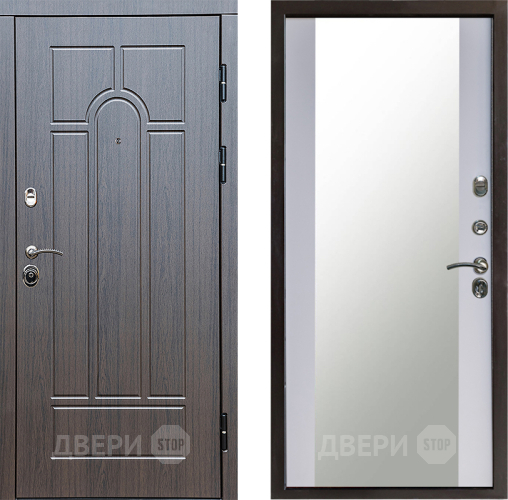Дверь Престиж Арка Зеркало Белый софт в Волоколамске