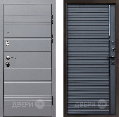 Входная металлическая Дверь Престиж Линия Грэй Porte Черный кварц в Волоколамске