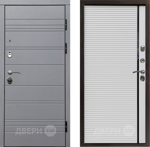 Входная металлическая Дверь Престиж Линия Грэй Porte Белый в Волоколамске