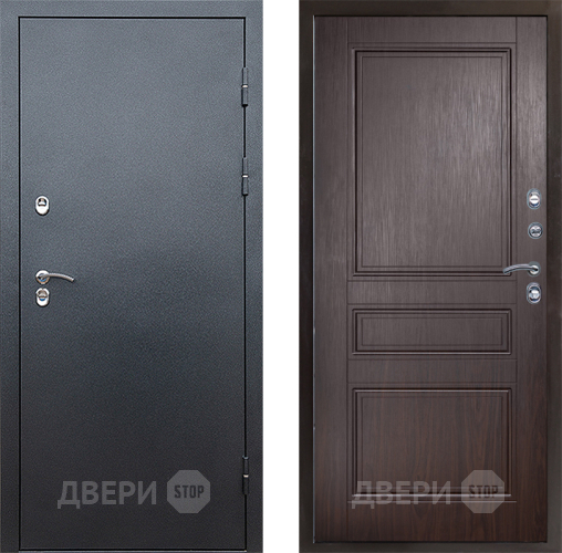 Входная металлическая Дверь Престиж TERMO с терморазрывом Снегирь Серебро Классика Венге в Волоколамске
