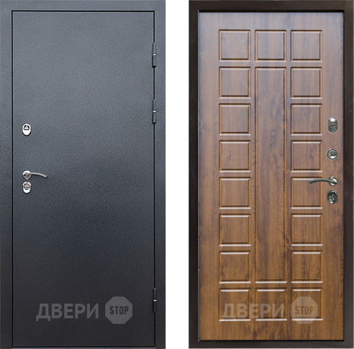 Входная металлическая Дверь Престиж TERMO с терморазрывом Снегирь Серебро Престиж Дуб в Волоколамске