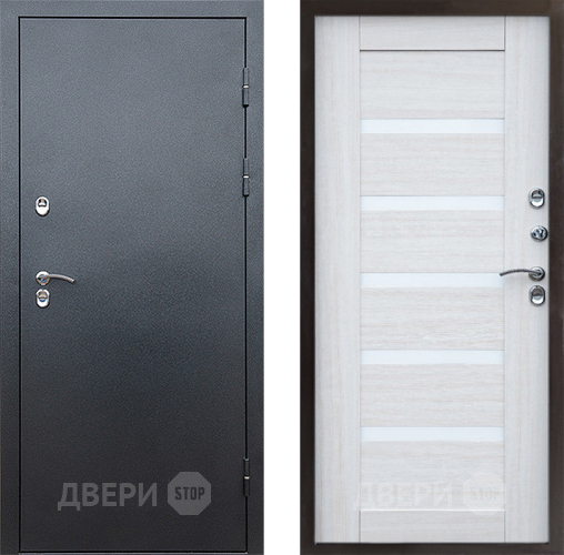 Входная металлическая Дверь Престиж TERMO с терморазрывом Снегирь Серебро Царга Лиственница белая в Волоколамске