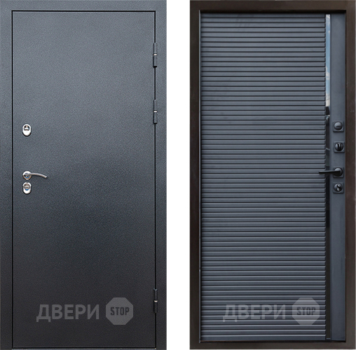 Дверь Престиж TERMO с терморазрывом Снегирь Серебро Porte Черный кварц в Волоколамске