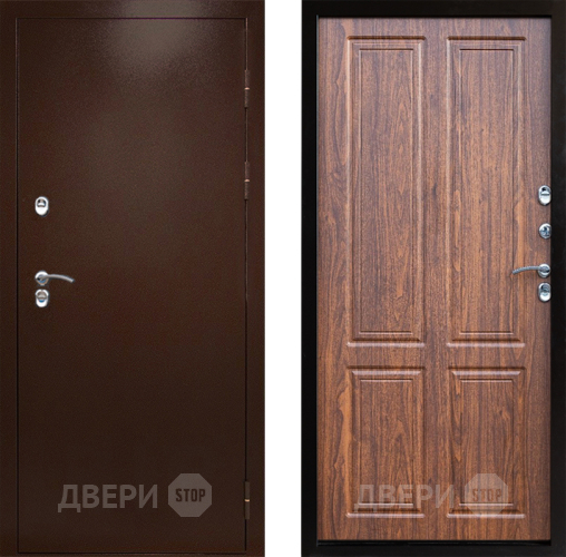 Дверь Престиж TERMO с терморазрывом Снегирь Медь Премиум Орех светлый в Волоколамске