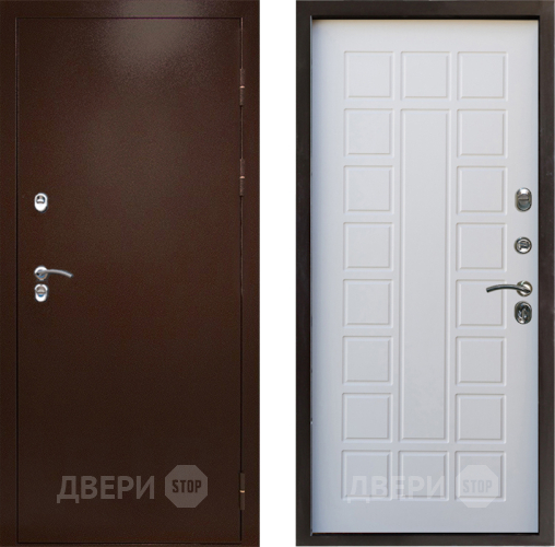 Дверь Престиж TERMO с терморазрывом Снегирь Медь Престиж Белое дерево в Волоколамске