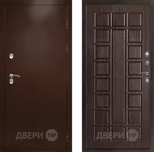 Входная металлическая Дверь Престиж TERMO с терморазрывом Снегирь Медь Престиж Венге в Волоколамске