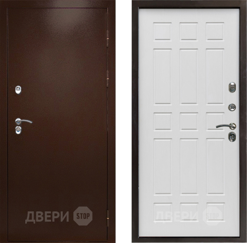 Дверь Престиж TERMO с терморазрывом Снегирь Медь Спарта Белое дерево в Волоколамске