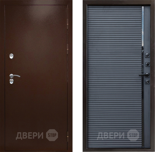 Входная металлическая Дверь Престиж TERMO с терморазрывом Снегирь Медь Porte Черный кварц в Волоколамске