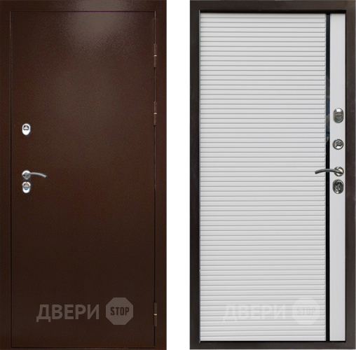 Дверь Престиж TERMO с терморазрывом Снегирь Медь Porte Белый в Волоколамске