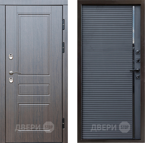 Входная металлическая Дверь Престиж TERMO с терморазрывом Классика Porte Черный кварц в Волоколамске