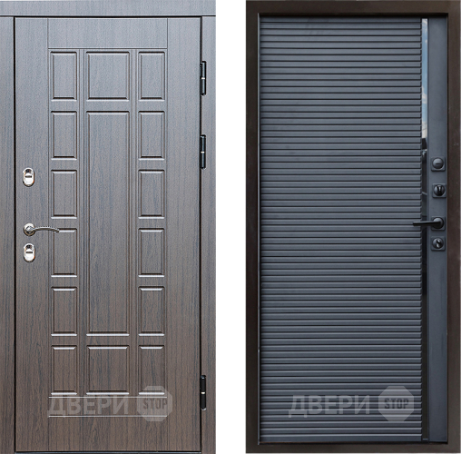 Входная металлическая Дверь Престиж TERMO с терморазрывом Престиж Porte Черный кварц в Волоколамске