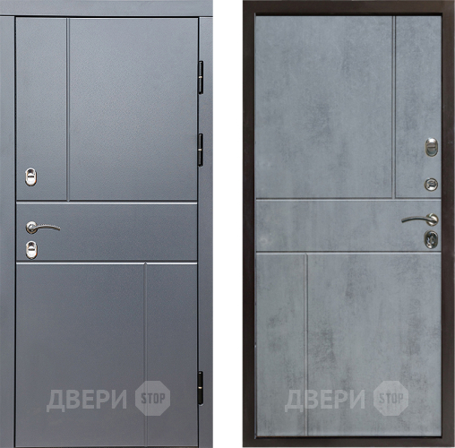 Входная металлическая Дверь Престиж TERMO с терморазрывом Горизонт Грэй Горизонт Бетон темный в Волоколамске