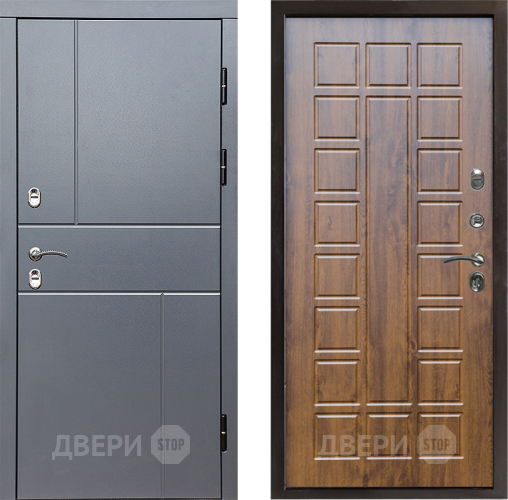 Входная металлическая Дверь Престиж TERMO с терморазрывом Горизонт Грэй Престиж Дуб в Волоколамске