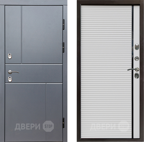 Дверь Престиж TERMO с терморазрывом Горизонт Грэй Porte Белый в Волоколамске