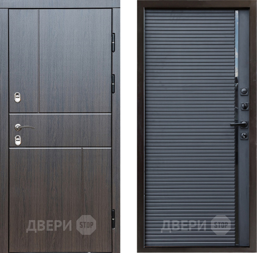 Входная металлическая Дверь Престиж TERMO с терморазрывом Горизонт Венге Porte Черный кварц в Волоколамске