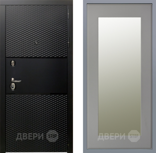 Дверь Заводские двери Тефлон Зеркало Модерн Грей софт в Волоколамске
