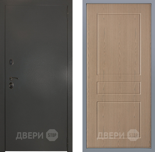 Дверь Заводские двери Эталон 3к антик серебро К-2 Беленый дуб в Волоколамске