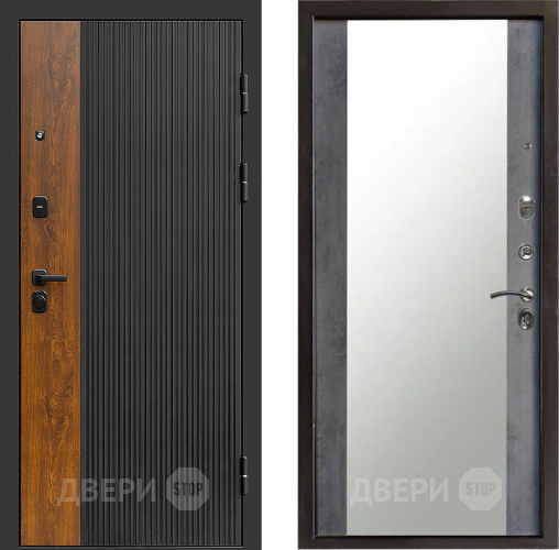 Дверь Престиж Prestizh Зеркало Бетон темный в Волоколамске