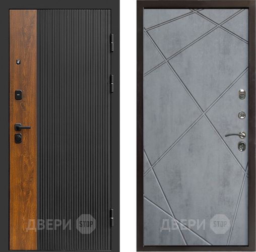 Дверь Престиж Prestizh Лучи Бетон темный в Волоколамске
