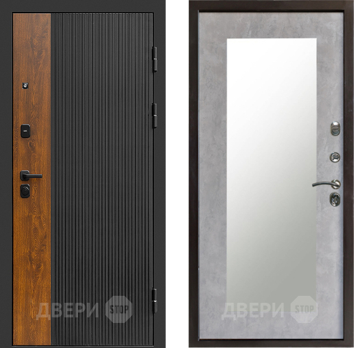 Дверь Престиж Prestizh Зеркло Пастораль Бетон светлый в Волоколамске