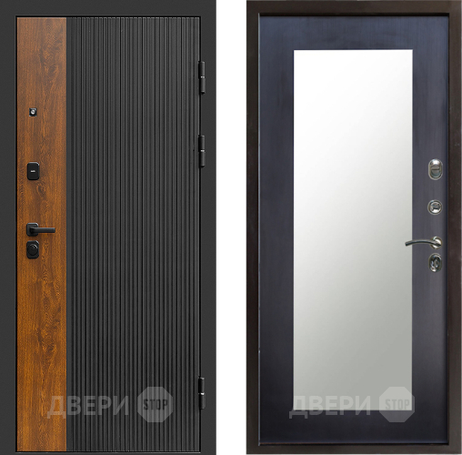 Входная металлическая Дверь Престиж Prestizh Зеркло Пастораль Венге в Волоколамске