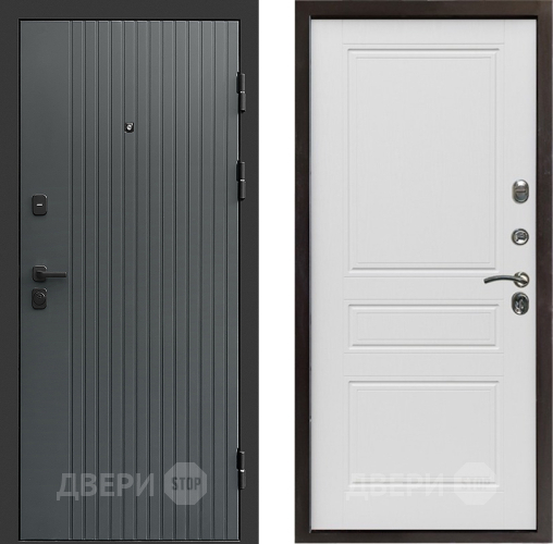 Входная металлическая Дверь Престиж Tvist Grey Классика Лиственница белая в Волоколамске