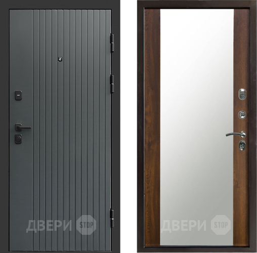 Дверь Престиж Tvist Grey Зеркало Дуб в Волоколамске