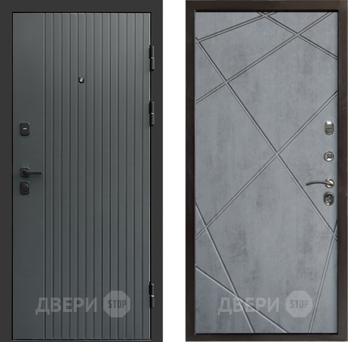 Дверь Престиж Tvist Grey Лучи Бетон темный в Волоколамске