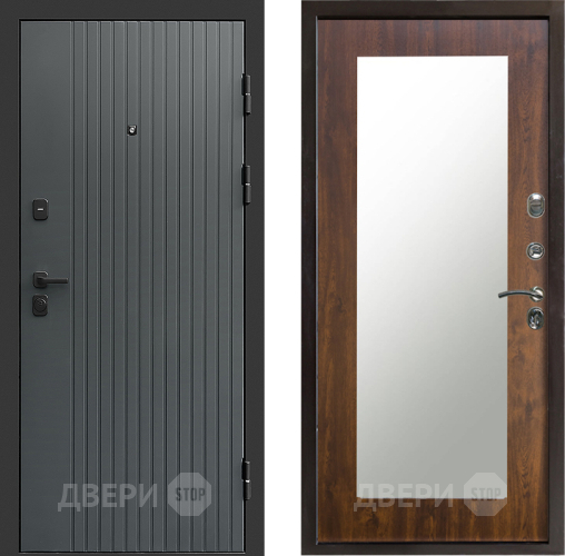 Дверь Престиж Tvist Grey Зеркло Пастораль Дуб в Волоколамске