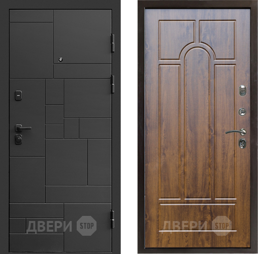 Входная металлическая Дверь Престиж Kvadro Арка Дуб в Волоколамске