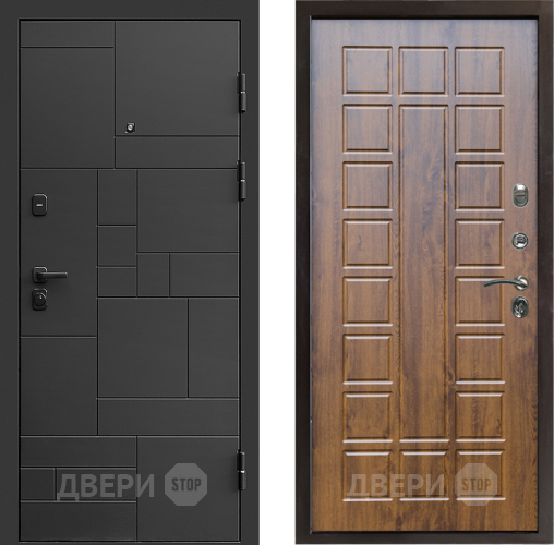 Входная металлическая Дверь Престиж Kvadro Престиж Дуб в Волоколамске