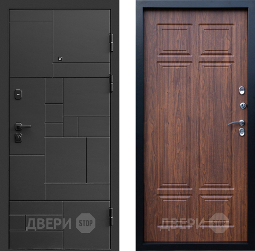 Дверь Престиж Kvadro Премиум Орех темный в Волоколамске