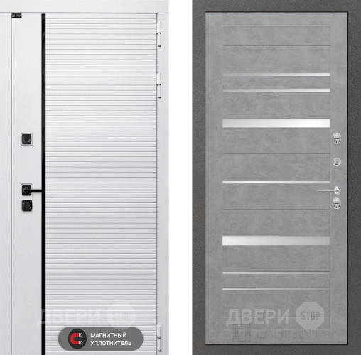 Входная металлическая Дверь Лабиринт (LABIRINT) Royal 20 Бетон светлый в Волоколамске