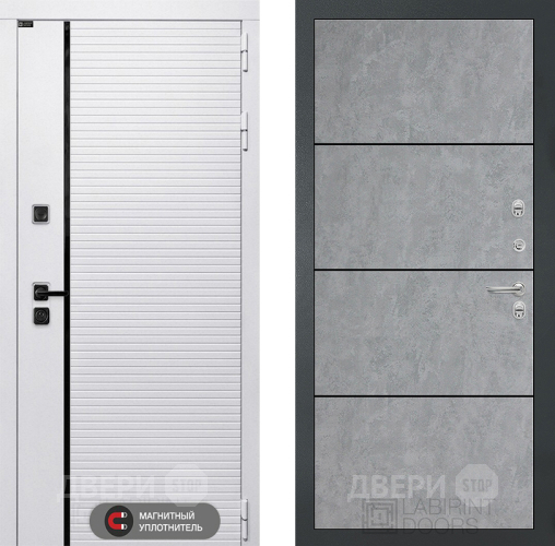 Дверь Лабиринт (LABIRINT) Royal 25 Бетон светлый в Волоколамске
