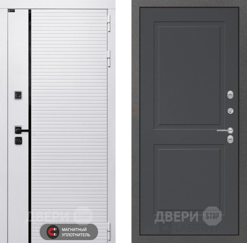 Дверь Лабиринт (LABIRINT) Royal 11 Графит софт в Волоколамске