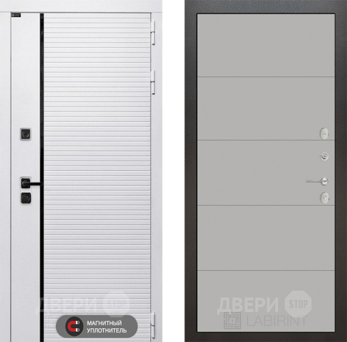 Дверь Лабиринт (LABIRINT) Royal 13 Грей софт в Волоколамске