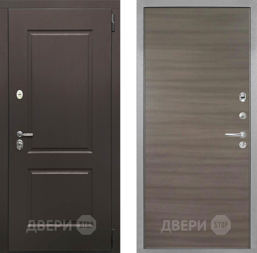 Входная металлическая Дверь Интекрон (INTECRON) Кампо Гладкая Дуб тоскано поперечный в Волоколамске