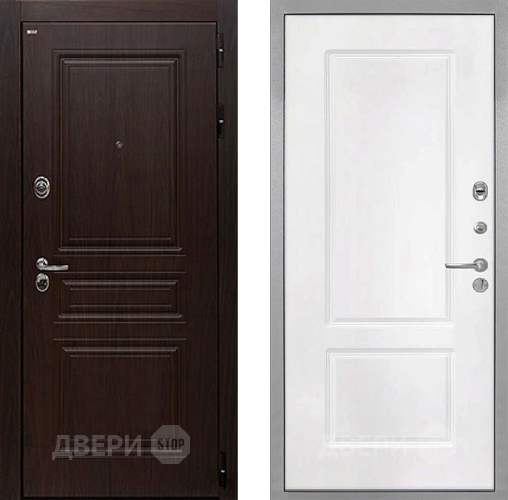 Дверь Интекрон (INTECRON) Брайтон Тиковое Дерево КВ-2 Белый матовый в Волоколамске