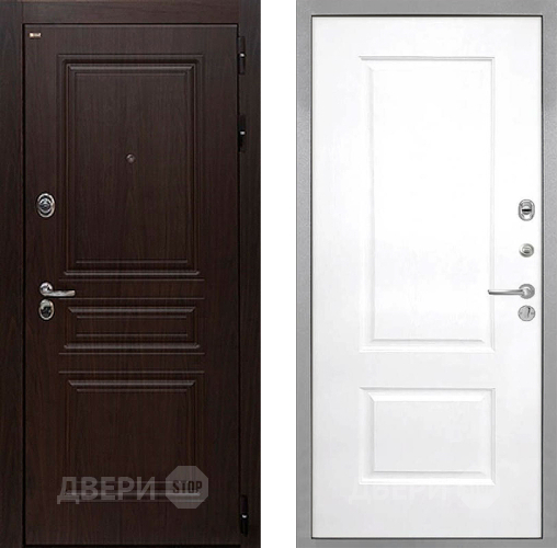 Входная металлическая Дверь Интекрон (INTECRON) Брайтон Тиковое Дерево Альба Роял Вуд белый в Волоколамске