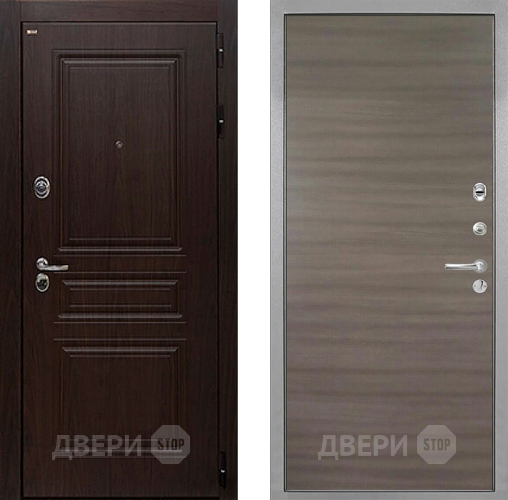 Входная металлическая Дверь Интекрон (INTECRON) Брайтон Тиковое Дерево Гладкая Дуб тоскано поперечный в Волоколамске