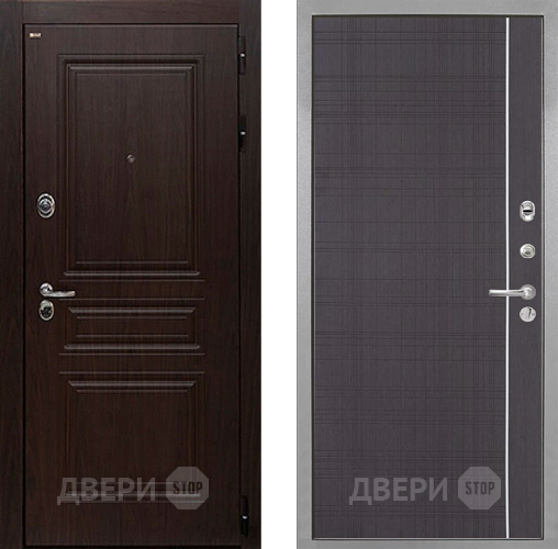 Входная металлическая Дверь Интекрон (INTECRON) Брайтон Тиковое Дерево В-07 с молдингом Венге в Волоколамске