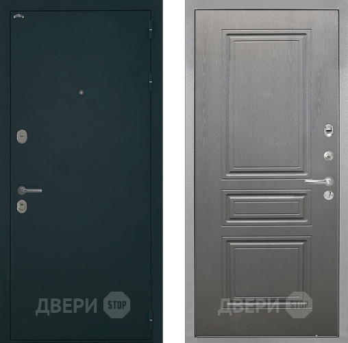 Входная металлическая Дверь Интекрон (INTECRON) Греция ФЛ-243 Графит вуд дуб в Волоколамске